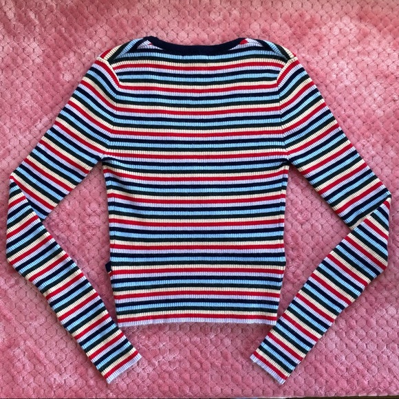 LA Hearts Striped Sweater - Picture 2 of 9